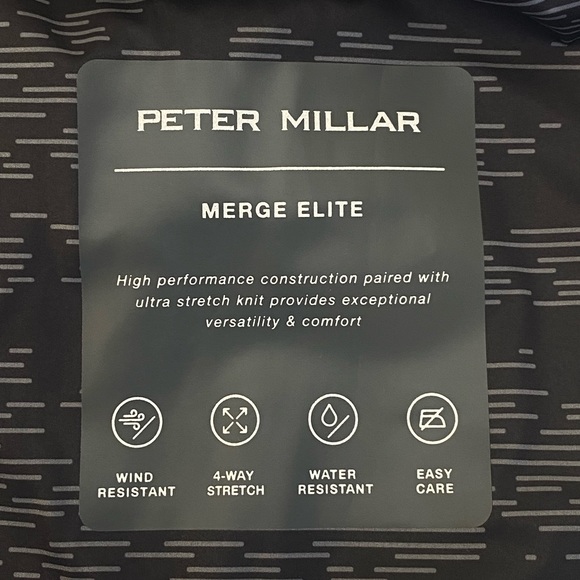 NWT PETER MILLAR Merge Elite Hybrid Jacket Black. 2023 Model $230 Size XL - Picture 4 of 16